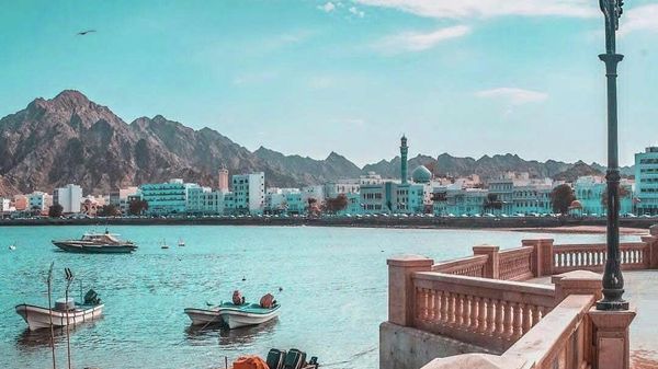 Muttrah souq in Muscat seen from the sultan qaboos port in Muscat. - Sputnik International