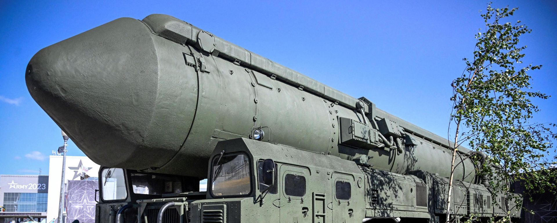 Стратегический ракетный комплекс Ярс на выставке в рамках Международного военно-технического форума Армия-2023 - Sputnik International, 1920, 16.08.2023