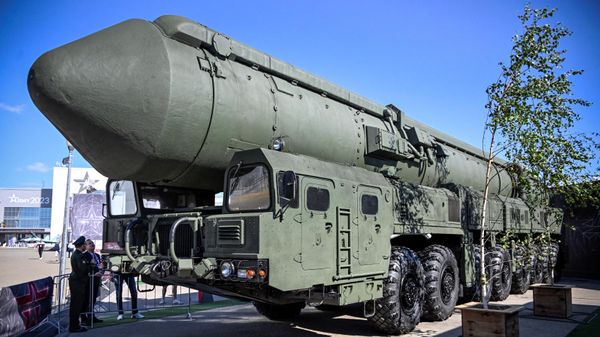 Стратегический ракетный комплекс Ярс на выставке в рамках Международного военно-технического форума Армия-2023 - Sputnik International