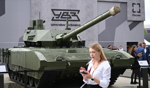 T-14 Armata tank at the Army-2023 International Military-Technical Forum at the Patriot Center. - Sputnik International