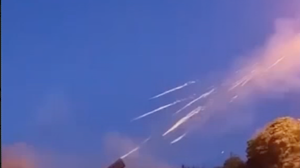 A Russian TOS-1A flamethrower crew destroyed an enemy stronghold near Krasny Liman - Sputnik International