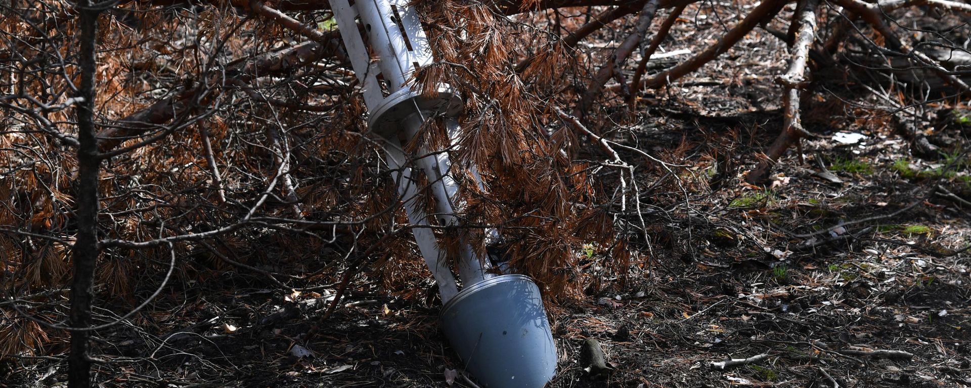 Remains of a Ukrainian Сluster Munition Near Krasny Liman - Sputnik International, 1920, 05.10.2023