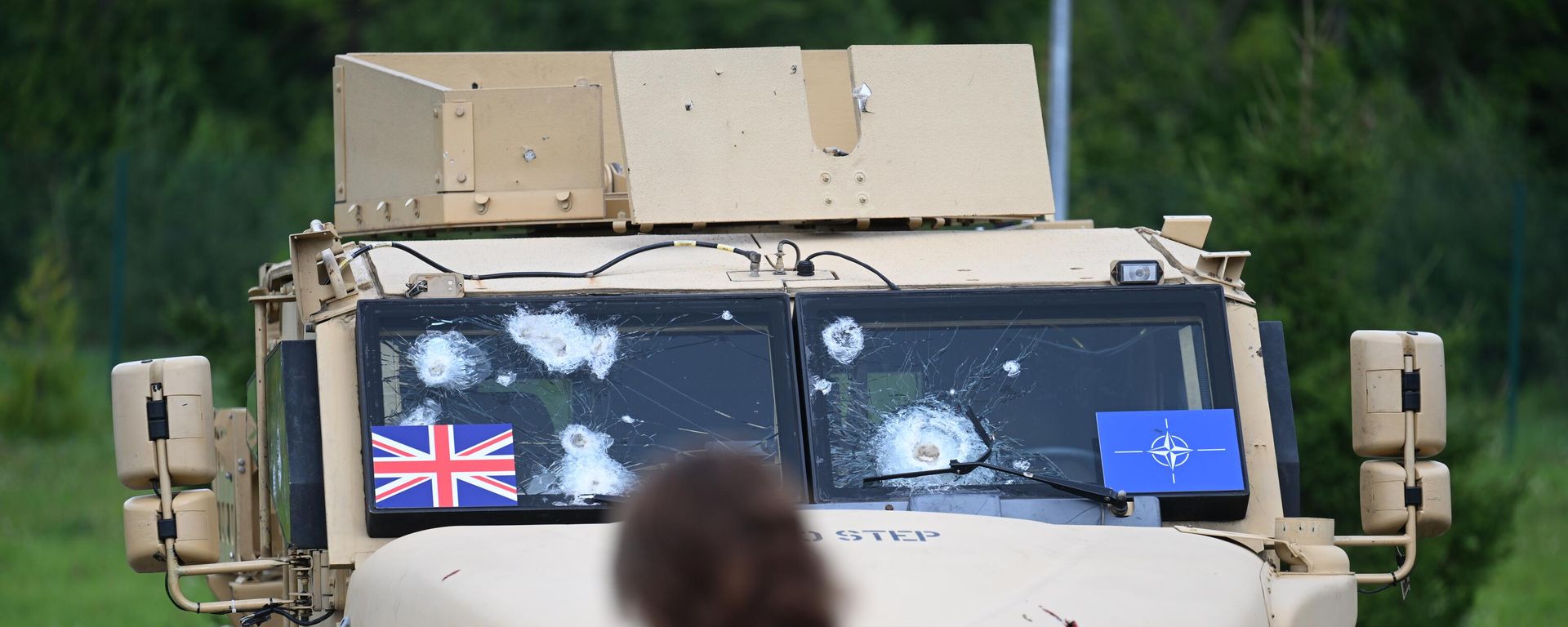 Ukraine's UK-supplied Husky armored vehicle on display at Army-2023. File photo Ukraine's UK-supplied Husky armored vehicle on display at Army-2023. File photo - Sputnik International, 1920, 03.10.2023
