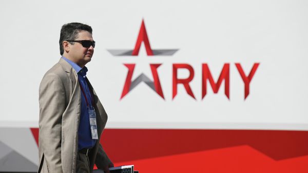 A man attends the Army-2023 forum. File photo - Sputnik International
