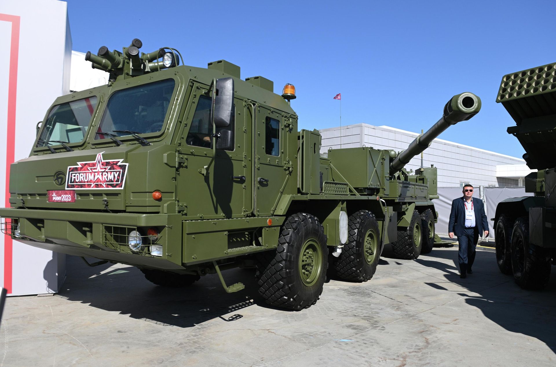 Russia's Malva wheeled howitzer on display at Army-2023. File photo - Sputnik International, 1920, 26.10.2023