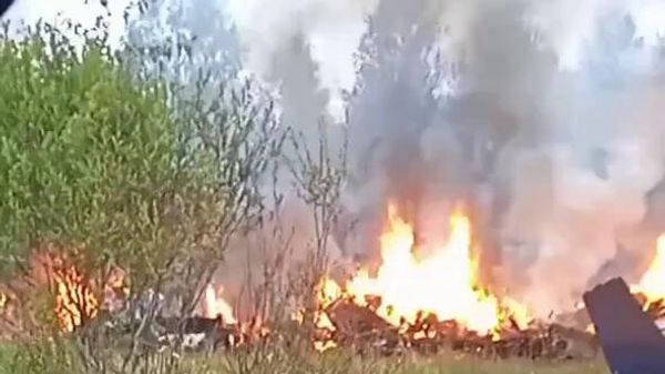 Private plane crash in Russia’s Tver Region 23.08.2023 - Sputnik International