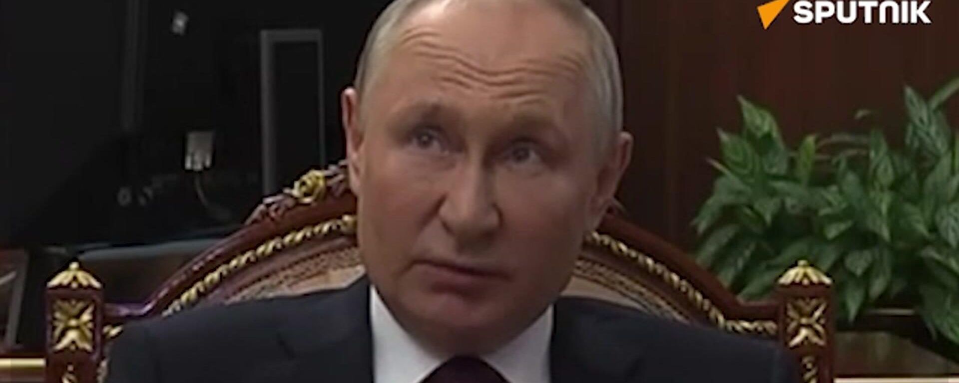 Russian President Vladimir Putin Delivers Speech Regarding the Plane Crash in the Tver Region Russian President Vladimir Putin Delivers Speech Regarding the Plane Crash in the Tver Region - Sputnik International, 1920, 24.08.2023