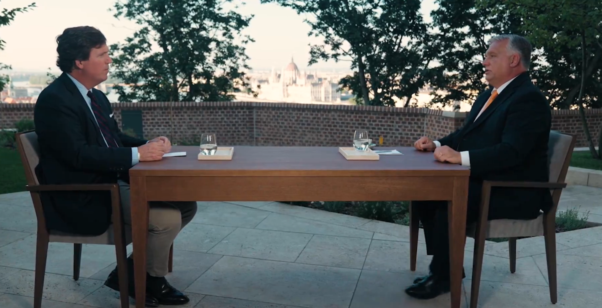 An X (formerly Twitter) screenshot of Viktor Orban's interview with Tucker Carlson. File photo - Sputnik International, 1920, 30.08.2023