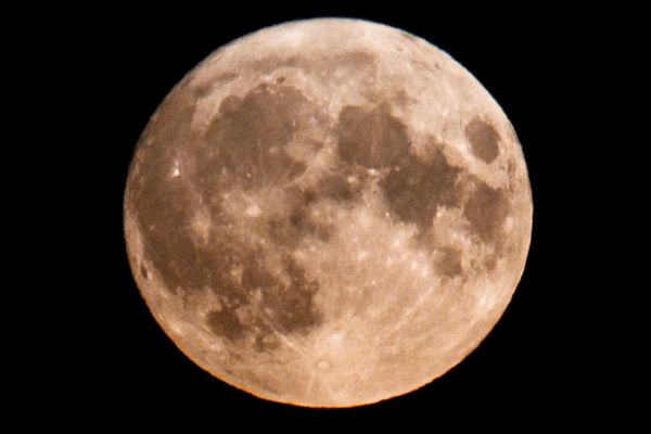 View of the full Moon from the village of Ostrov, Moscow Region, Russia, Wednesday, Aug. 30, 2023. - Sputnik International