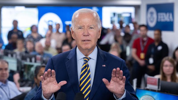 US President Joe Biden speaks the headquarters of the Federal Emergency Management Agency (FEMA) in Washington, DC, on August 31, 2023. - Sputnik International