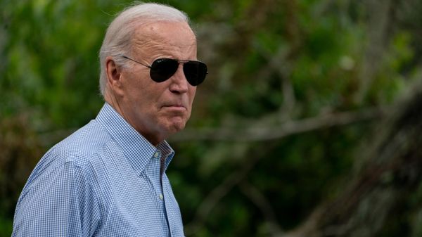 US President Joe Biden departs after delivering remarks on Hurricane Idalia, in Live Oak, Florida, on September 2, 2023. - Sputnik International