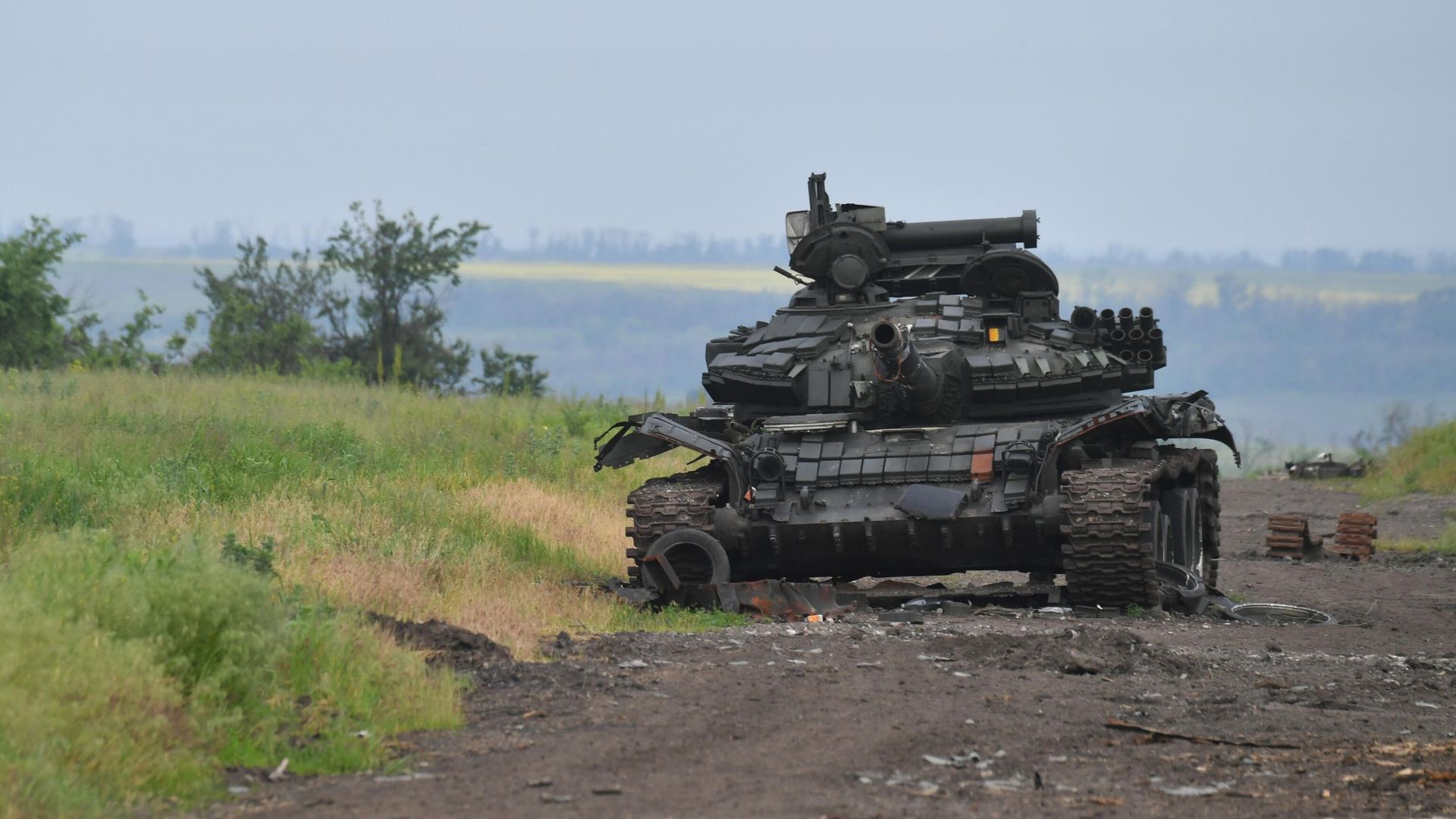A destroyed tank of the Ukrainian armed forces in the Russian special operation zone in Ukraine. File photo A destroyed tank of the Ukrainian armed forces in the Russian special operation zone in Ukraine. File photo - Sputnik International, 1920, 08.09.2023