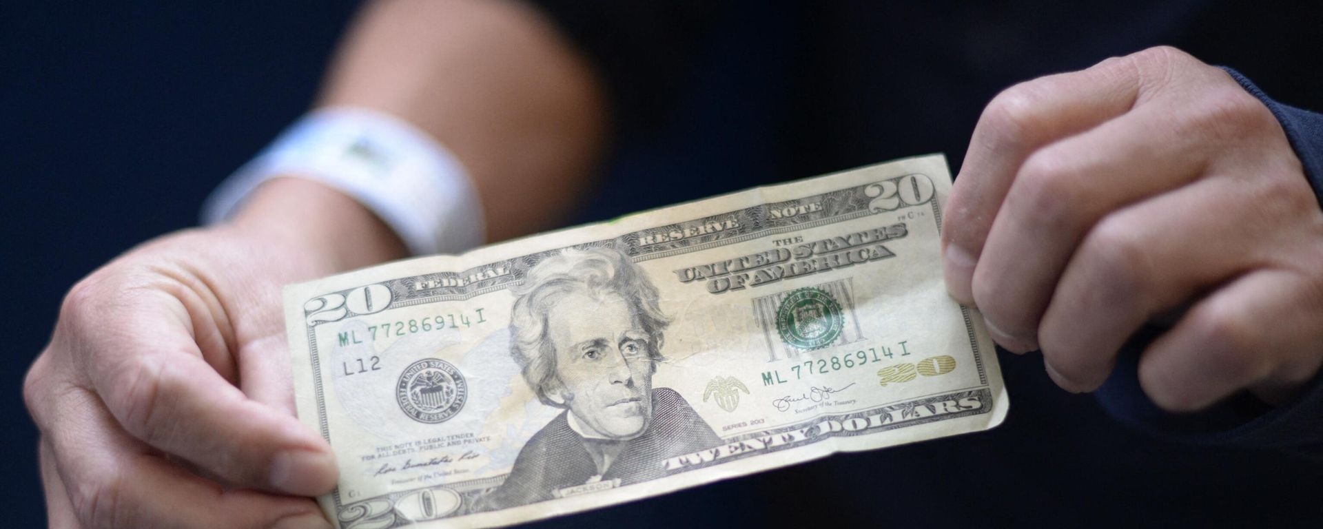 A 20-dollar bill. File photo - Sputnik International, 1920, 19.09.2023