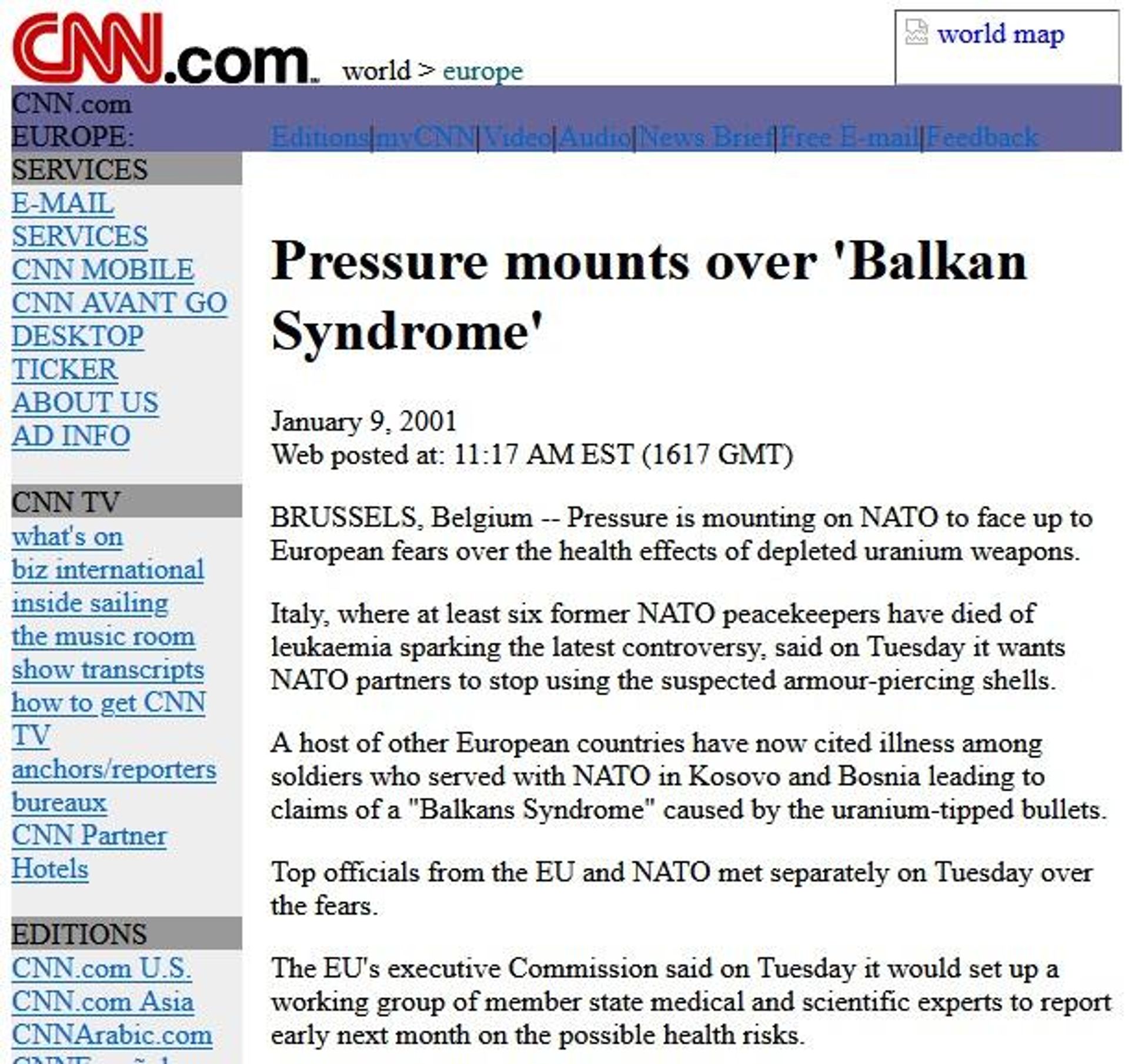 CNN article on depleted uranium - Sputnik International, 1920, 07.09.2023
