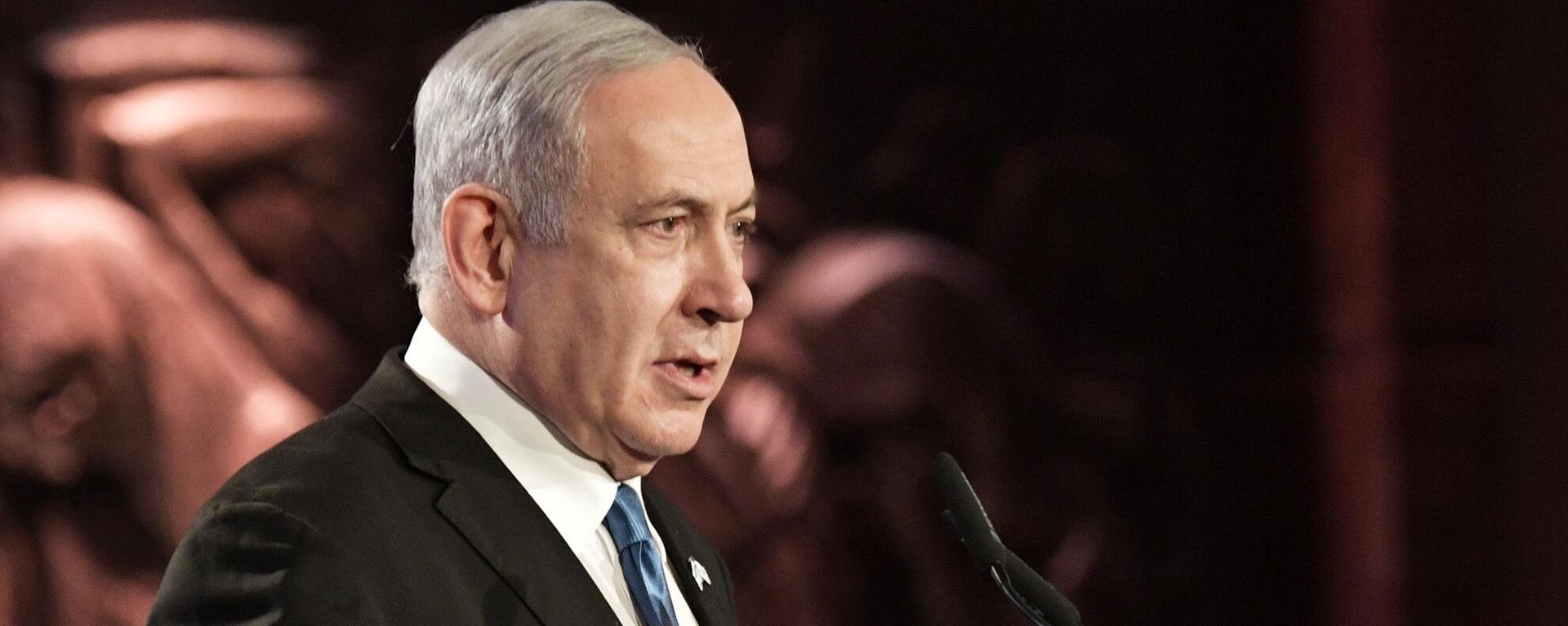 Israeli Prime Minister Benjamin Netanyahu speaks Israeli Prime Minister Benjamin Netanyahu speaks - Sputnik International, 1920, 15.02.2024