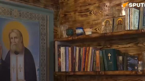 Underground Orthodox church, built by Russian military personnel in the special military operation zone - Sputnik International