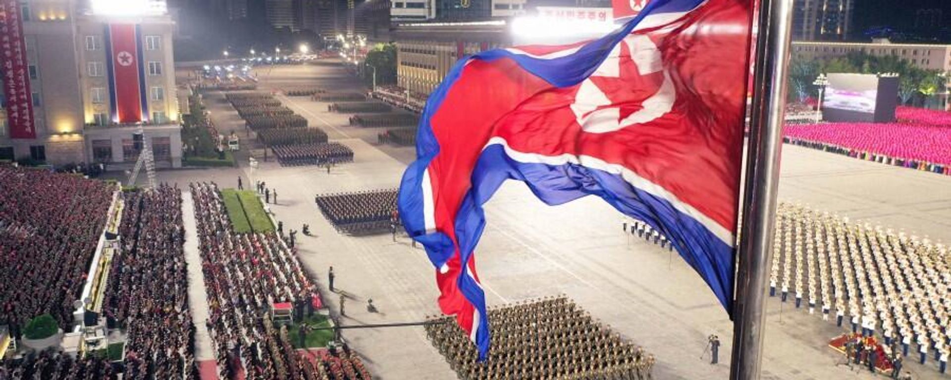 The 75th anniversary of the founding of the DPRK is celebrated with a grand parade in Pyongyang. The 75th anniversary of the founding of the DPRK is celebrated with a grand parade in Pyongyang. - Sputnik International, 1920, 09.09.2023