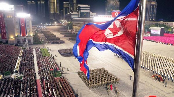 The 75th anniversary of the founding of the DPRK is celebrated with a grand parade in Pyongyang. - Sputnik International
