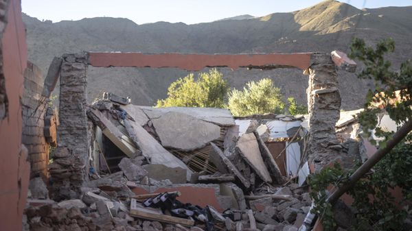 A view of a home that was damaged by the earthquake, in Ijjoukak village, near Marrakech, Morocco, Saturday, Sept. 9, 2023. - Sputnik International