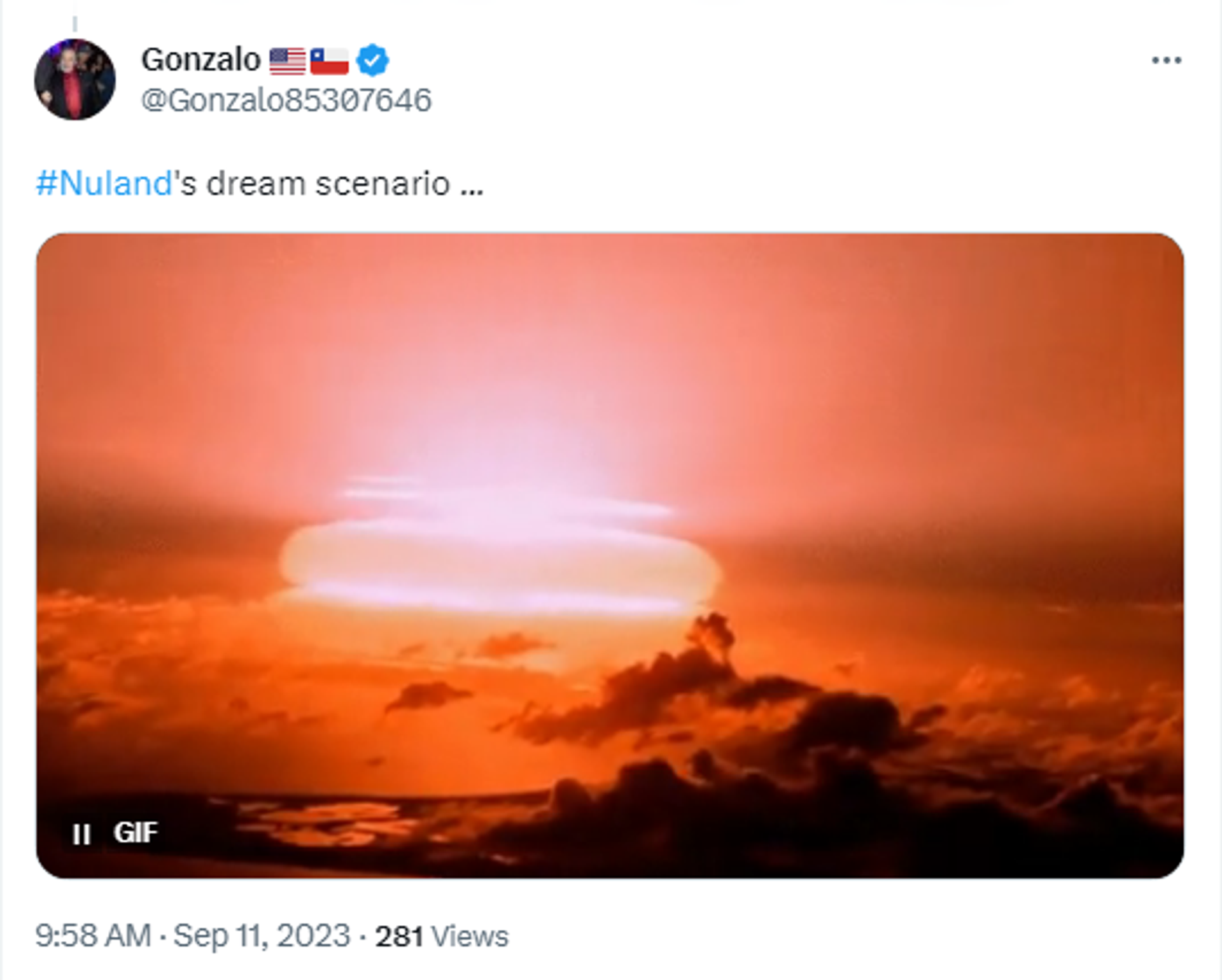 Screengrab of X post. - Sputnik International, 1920, 11.09.2023