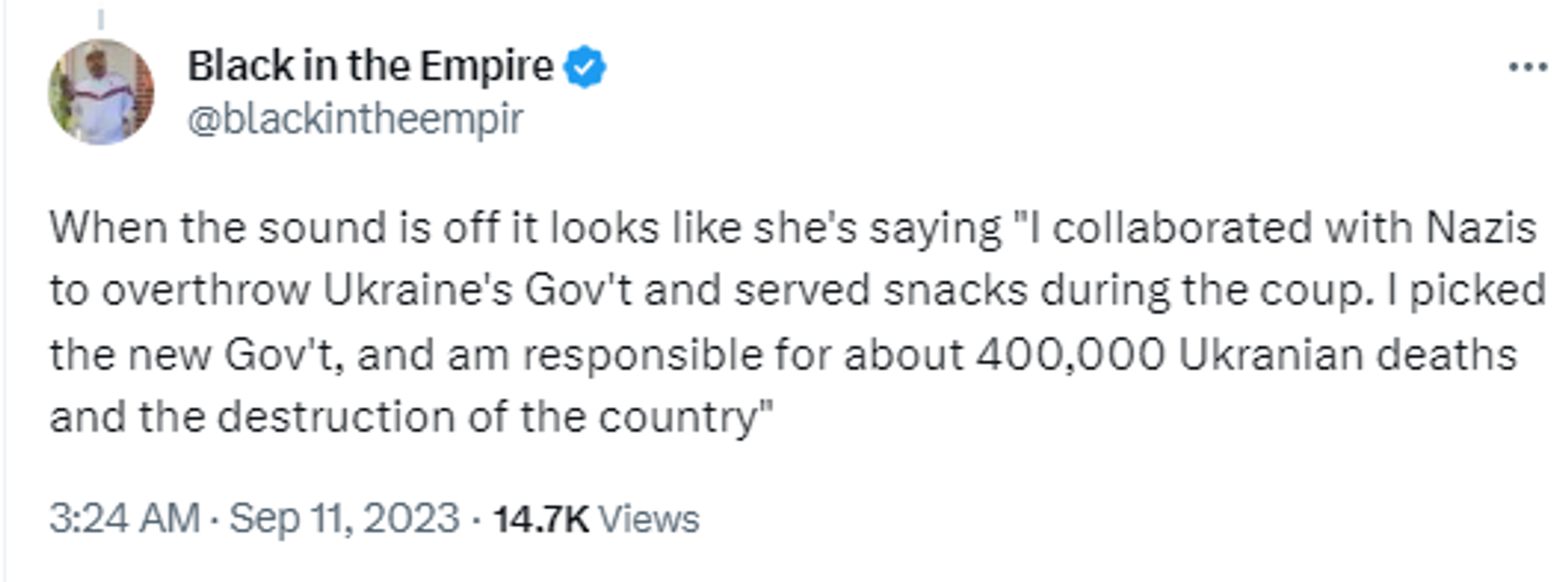 Screengrab of X post. - Sputnik International, 1920, 11.09.2023