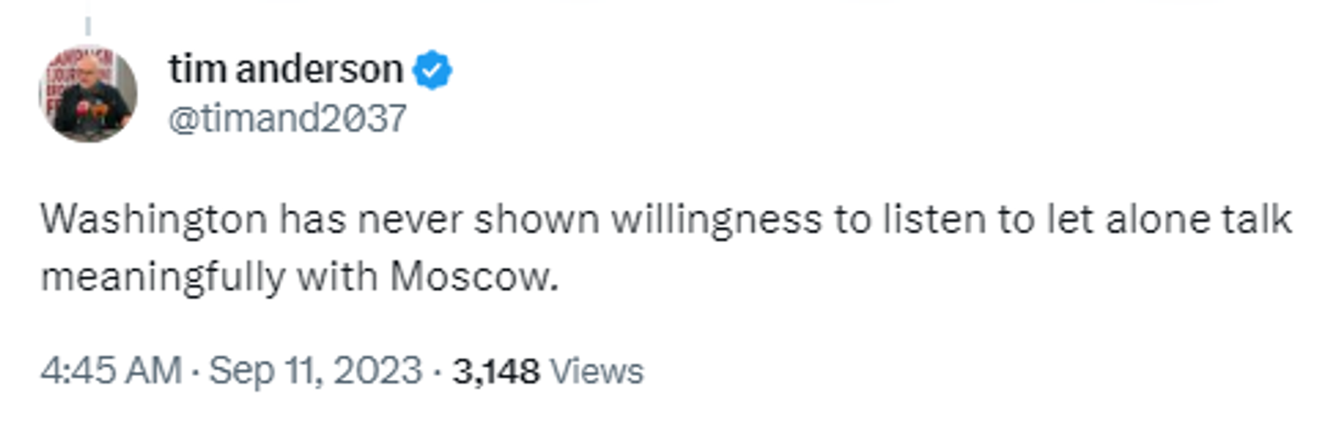 Screengrab of X post. - Sputnik International, 1920, 11.09.2023