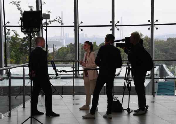 A guest gives an interview to the media. - Sputnik International