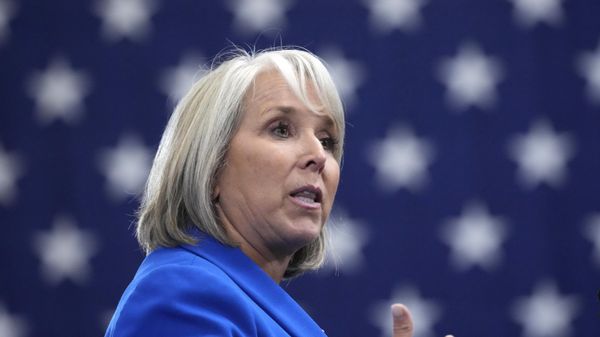 FILE - New Mexico Gov. Michelle Lujan Grisham speaks at the Arcosa Wind Towers, Aug. 9, 2023, in Belen, N.M. Grisham on Friday, Sept. 8, issued an emergency public health order that suspends the open and permitted concealed carry of firearms in Albuquerque for 30 days in the midst of a spate of gun violence.  - Sputnik International