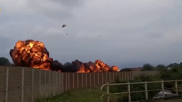 A Frecce Tricolori aerobatic demonstration plane crashes, killing a child in Turin, Italy, September 16, 2023 - Sputnik International