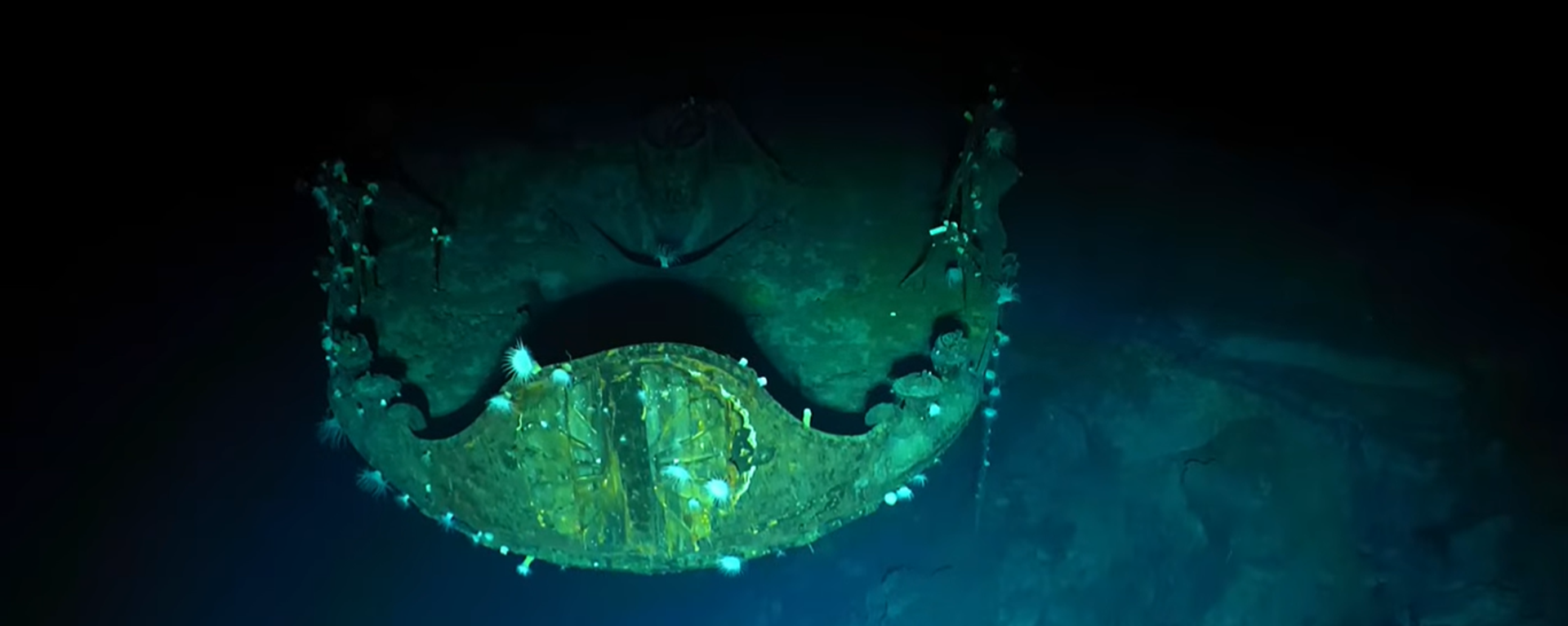 Screenshot of the shipwrecks from the Battle of Midway  - Sputnik International, 1920, 19.09.2023