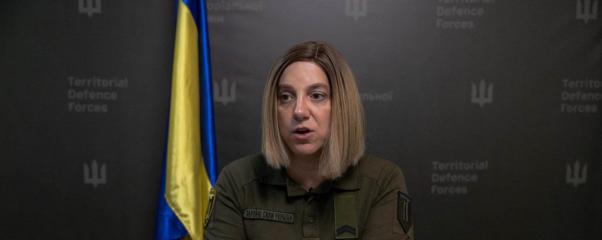 Ukraine's territorial defence force spokesperson Sarah Ashton-Cirillo.File photo Ukraine's territorial defence force spokesperson Sarah Ashton-Cirillo.File photo - Sputnik International, 1920, 27.09.2023