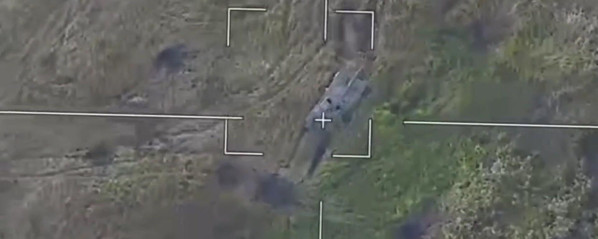 Footage showing the destruction of Ukrainian Leopard tanks Footage showing the destruction of Ukrainian Leopard tanks - Sputnik International, 1920, 22.09.2023