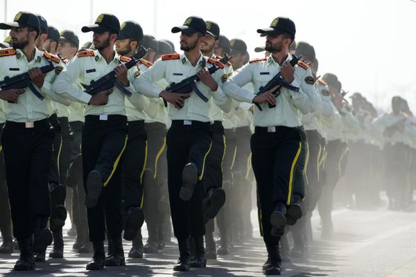 Iran's police cadets march during an annual military parade. - Sputnik International
