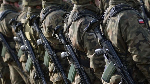 The welcoming ceremony for NATO's multinational battalion headed by the USA in Orzysz, Poland. - Sputnik International