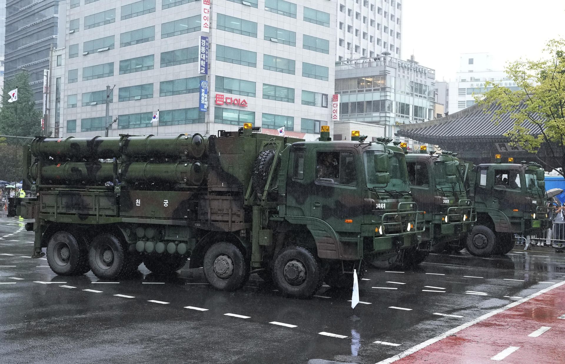 South Korea's Cheongung missiles are carried in a parade during the 75th South Korea Armed Forces Day ceremony in Seoul, South Korea, Tuesday, Sept. 26, 2023. - Sputnik International, 1920, 26.09.2023