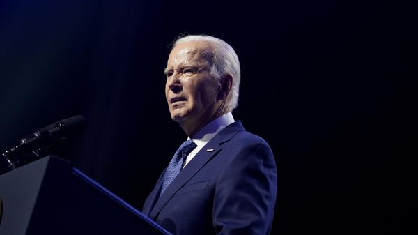 President Joe Biden delivers remarks on democracy and honoring the legacy of the late Sen. John McCain at the Tempe Center for the Arts, Thursday, Sept. 28, 2023, in, Tempe, Ariz.  - Sputnik International