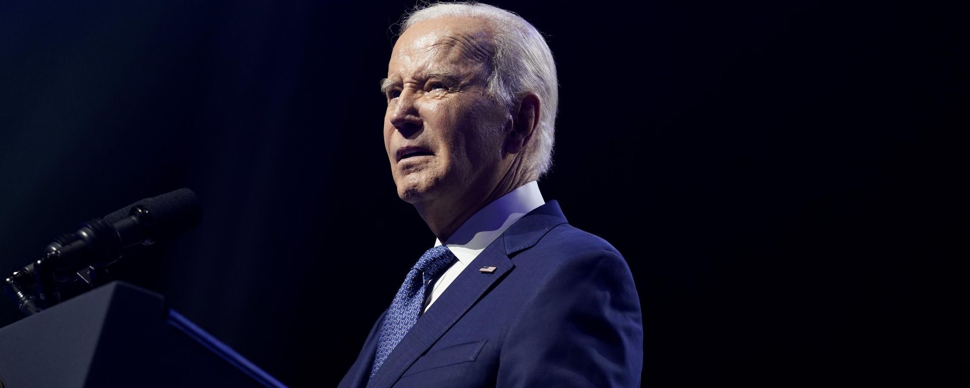 President Joe Biden delivers remarks on democracy and honoring the legacy of the late Sen. John McCain at the Tempe Center for the Arts, Thursday, Sept. 28, 2023, in, Tempe, Ariz. President Joe Biden delivers remarks on democracy and honoring the legacy of the late Sen. John McCain at the Tempe Center for the Arts, Thursday, Sept. 28, 2023, in, Tempe, Ariz. - Sputnik International, 1920, 10.10.2023