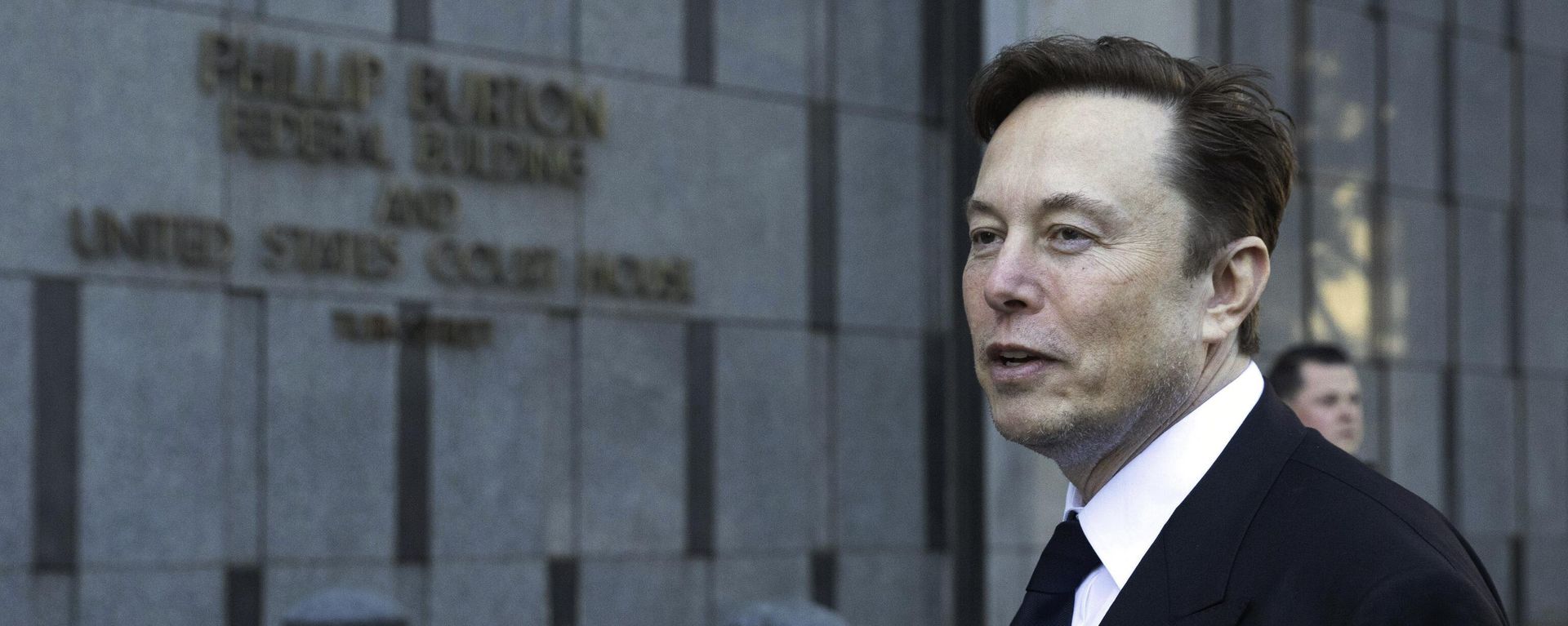 Elon Musk departs the Phillip Burton Federal Building and United States Court House in San Francisco, on Tuesday, Jan. 24, 2023. Elon Musk departs the Phillip Burton Federal Building and United States Court House in San Francisco, on Tuesday, Jan. 24, 2023. - Sputnik International, 1920, 18.11.2023
