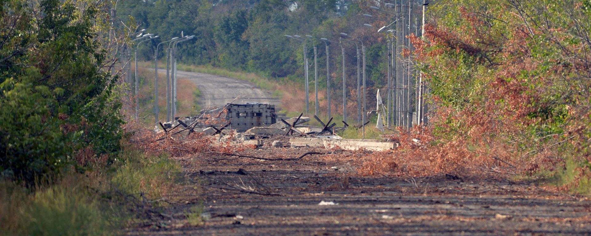 Roadblock in Donetsk region. Roadblock in Donetsk region. - Sputnik International, 1920, 13.12.2023