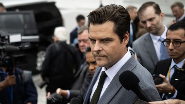 US Representative Matt Gaetz (R-FL) speaks to the press outside the US Capitol after voting in the House in Washington, DC on September 29, 2023. - Sputnik International