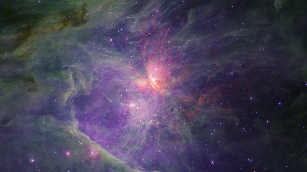 Orion Nebula in NIRCam long-wavelength [infrared] channel, imaged by James Webb Space Telescope (JWST) - Sputnik International