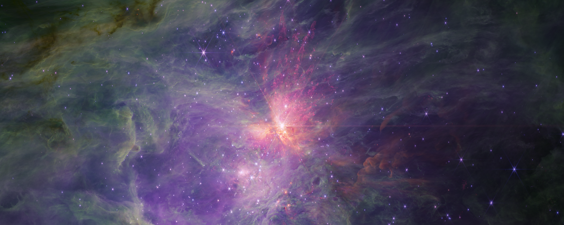 Orion Nebula in NIRCam long-wavelength [infrared] channel, imaged by James Webb Space Telescope (JWST) - Sputnik International, 1920, 13.10.2023
