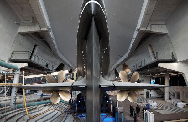 The nuclear submarine K-3 Leninsky Komsomol getting restored in Kronstadt. - Sputnik International