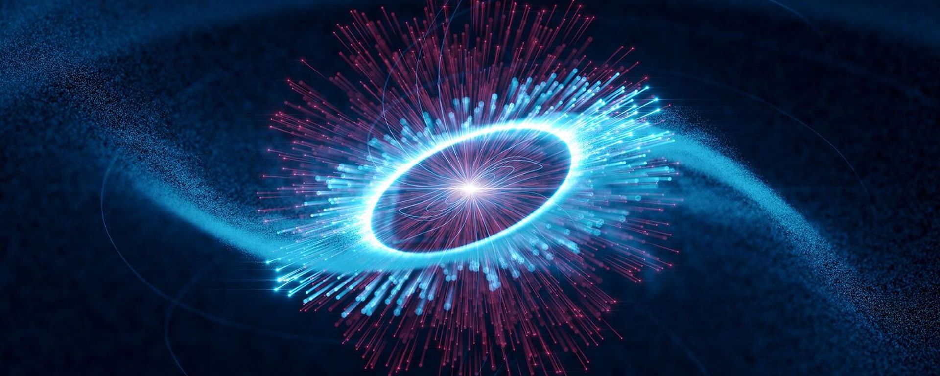 An illustration of the Vela pulsar with particles accelerated and launched out at near light speed by its magnetic field. - Sputnik International, 1920, 07.10.2023