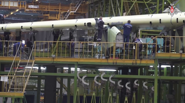 Russia’s Defense Minister Shoigu inspects production of IL-76MD-90A aircraft, and repair workshop for An-124-100s - Sputnik International