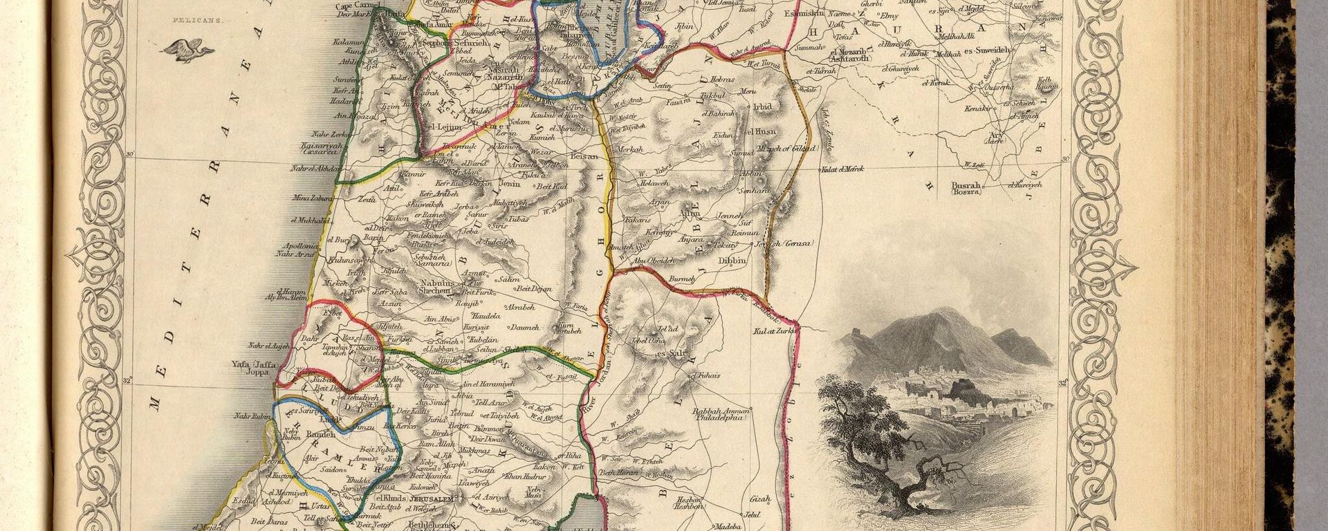 Map of Ottoman Palestine in 1851, from the The Illustrated Atlas, And Modern History Of The World Geographical, Political, Commercial & Statistical, Edited By R. Montgomery Martin - Sputnik International, 1920, 28.03.2024