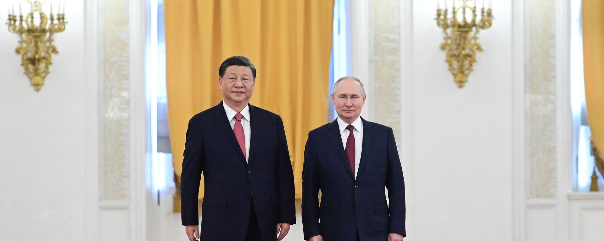 Russian President Vladimir Putin's meeting with Chinese counterpart Xi Jinping in Moscow. File photo Russian President Vladimir Putin's meeting with Chinese counterpart Xi Jinping in Moscow. File photo - Sputnik International, 1920, 31.12.2023