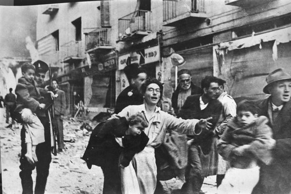 The picture dated 28 February 1947 shows the scene after a terror attack in Ben Yehuda Street in Jerusalem.The terror attack on Ben Yehuda Street in Jerusalem on February 28, 1947, was a significant event during the period of conflict between Jewish and Arab communities in British Mandate Palestine. The attack was carried out by a group of Jewish militants belonging to the Irgun, a Jewish paramilitary organization. The Irgun, led by Menachem Begin, was one of several groups involved in armed resistance against British colonial rule and Arab opposition. The target of the attack was the civilian population of Jerusalem, particularly those in the vicinity of Ben Yehuda Street, which was a popular commercial and entertainment area. The attack aimed to create chaos and disrupt daily life. The Irgun, along with other Jewish paramilitary groups, was advocating for the establishment of a Jewish state in Palestine. They believed that by targeting British forces and institutions, as well as Arab civilians, they could pressure the British to withdraw from Palestine and pave the way for Jewish statehood. The attack on Ben Yehuda Street was part of this broader campaign to achieve their political goals. The Irgun placed explosives in suitcases at several locations on Ben Yehuda Street. The explosives detonated in the evening, causing a devastating explosion that resulted in significant loss of life and widespread destruction. The explosion on Ben Yehuda Street resulted in the deaths of over 50 people, most of whom were civilians, and injured hundreds more. The attack caused extensive damage to buildings and businesses in the area, leaving a lasting impact on the city. The 1947 attack on Ben Yehuda Street occurred in the context of increasing violence between Jewish and Arab communities as well as against British authorities. It was part of a broader pattern of bombings, assassinations, and other acts of violence that characterized this period, which eventually led to the British decision to withdraw from Palestine in 1948. This withdrawal paved the way for the declaration of the State of Israel and the outbreak of the First Arab-Israeli War. The picture dated 28 February 1947 shows the scene after a terror attack in Ben Yehuda Street in Jerusalem.The terror attack on Ben Yehuda Street in Jerusalem on February 28, 1947, was a significant event during the period of conflict between Jewish and Arab communities in British Mandate Palestine. The attack was carried out by a group of Jewish militants belonging to the Irgun, a Jewish paramilitary organization. The Irgun, led by Menachem Begin, was one of several groups involved in armed resistance against British colonial rule and Arab opposition. The target of the attack was the civilian population of Jerusalem, particularly those in the vicinity of Ben Yehuda Street, which was a popular commercial and entertainment area. The attack aimed to create chaos and disrupt daily life. The Irgun, along with other Jewish paramilitary groups, was advocating for the establishment of a Jewish state in Palestine. They believed that by targeting British forces and institutions, as well as Arab civilians, they could pressure the British to withdraw from Palestine and pave the way for Jewish statehood. The attack on Ben Yehuda Street was part of this broader campaign to achieve their political goals. The Irgun placed explosives in suitcases at several locations on Ben Yehuda Street. The explosives detonated in the evening, causing a devastating explosion that resulted in significant loss of life and widespread destruction. The explosion on Ben Yehuda Street resulted in the deaths of over 50 people, most of whom were civilians, and injured hundreds more. The attack caused extensive damage to buildings and businesses in the area, leaving a lasting impact on the city. The 1947 attack on Ben Yehuda Street occurred in the context of increasing violence between Jewish and Arab communities as well as against British authorities. It was part of a broader pattern of bombings, assassinations, and other acts of violence that characterized this period, which eventually led to the British decision to withdraw from Palestine in 1948. This withdrawal paved the way for the declaration of the State of Israel and the outbreak of the First Arab-Israeli War. - Sputnik International