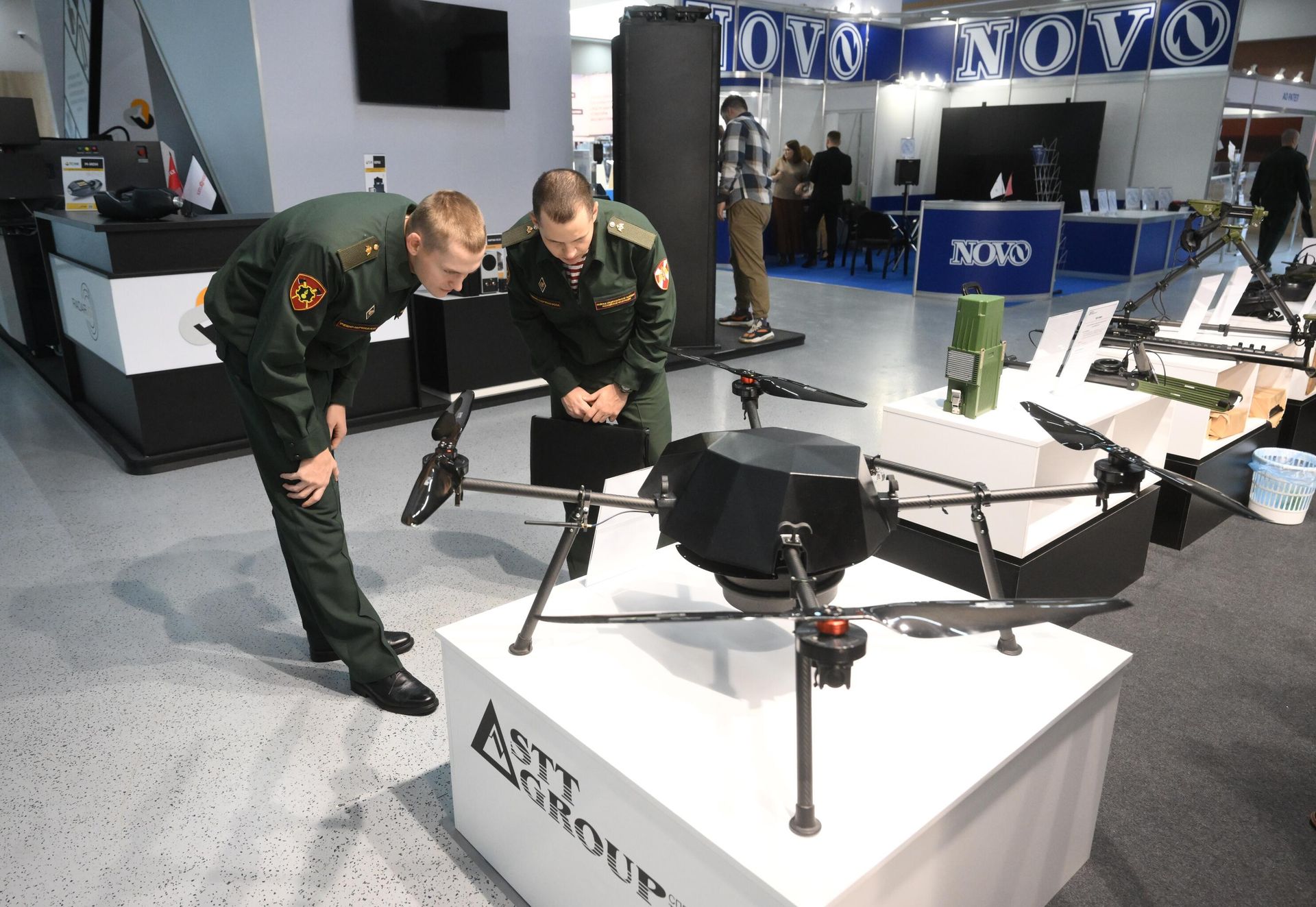 The Strekoza drone is on display at a Moscow expo. File photo The Strekoza drone is on display at a Moscow expo. File photo - Sputnik International, 1920, 23.01.2024