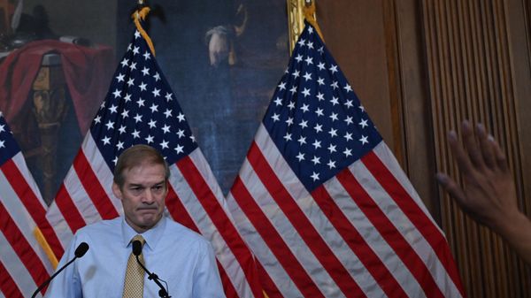 US Republican Representative from Ohio Jim Jordan speaks during a press conference at the US Capitol in Washington, DC, on October 19, 2023 - Sputnik International